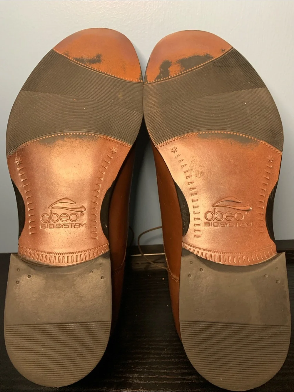 Abeo Chestnut Brown Leather Lace-Up Oxfords